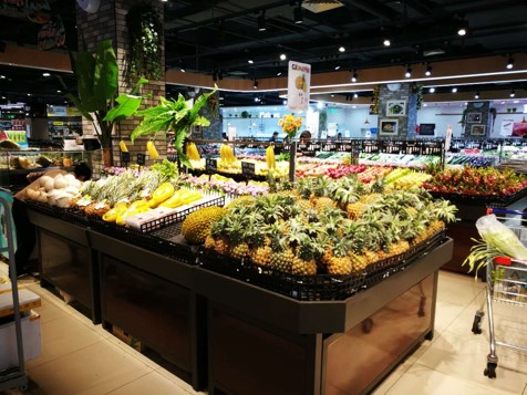 ชั้นวางผลไม้ที่ดึงดูดสายตา Fresh Food Rack & Basket
